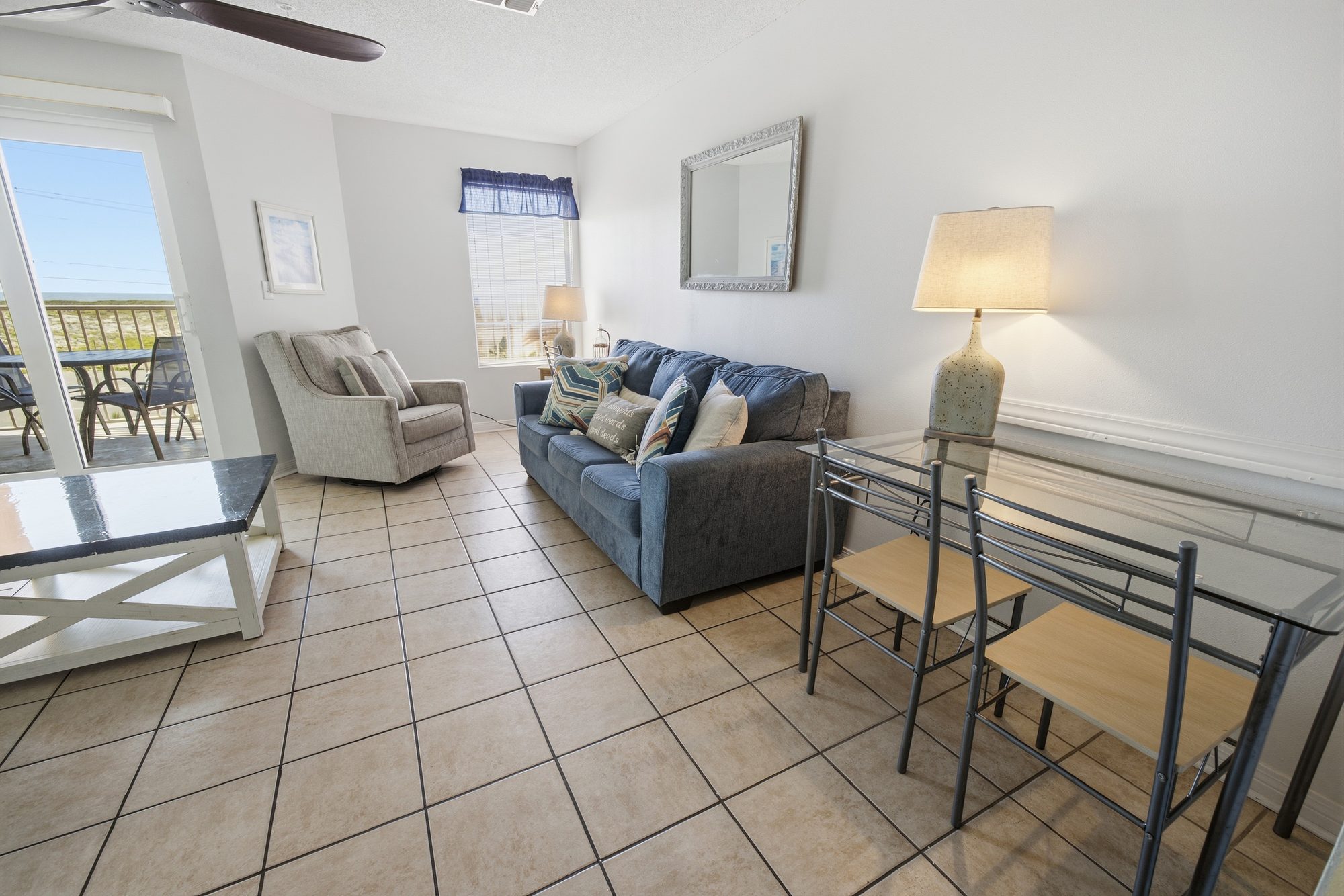 Gulf Shores condominium living room