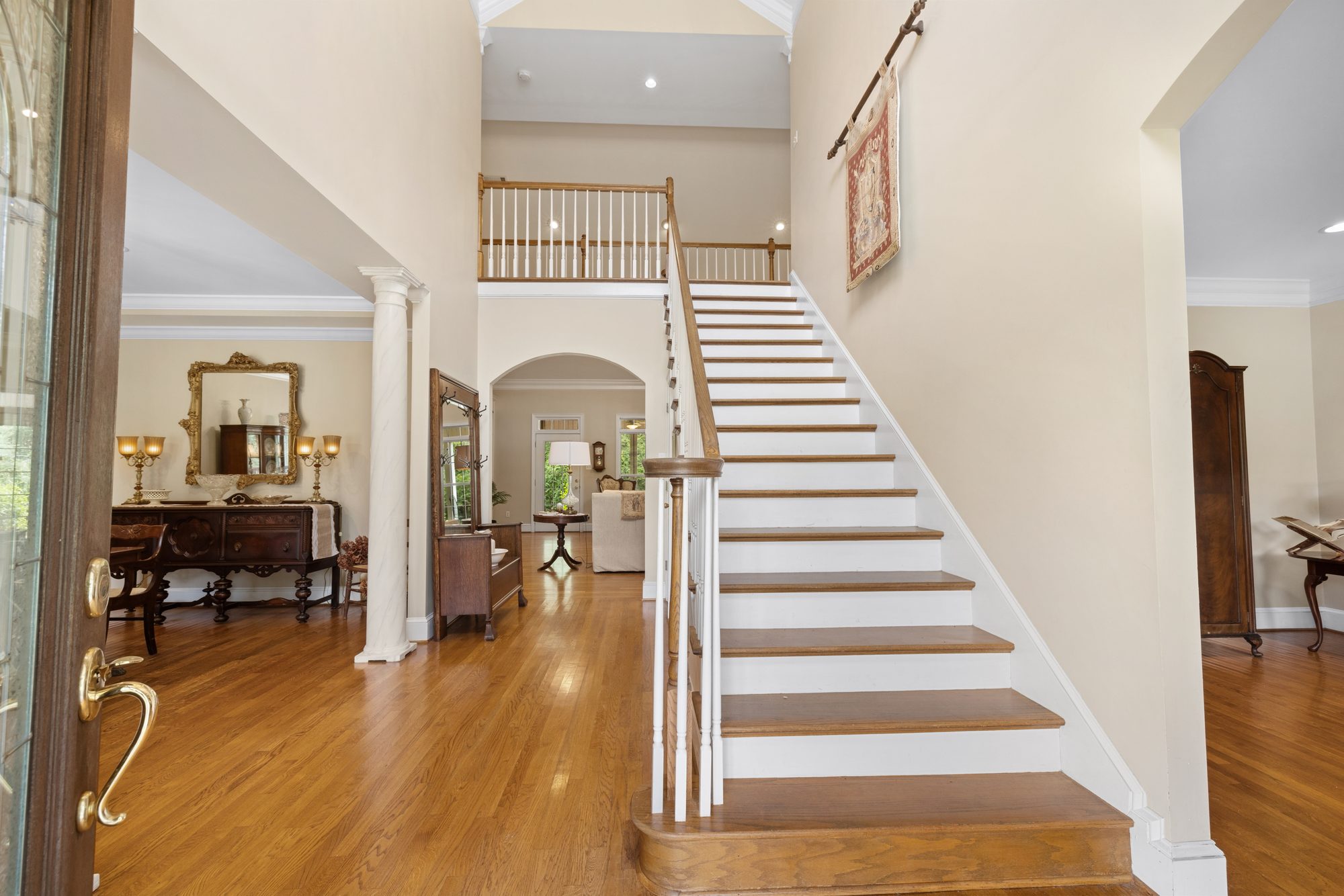 Residential entry and staircase